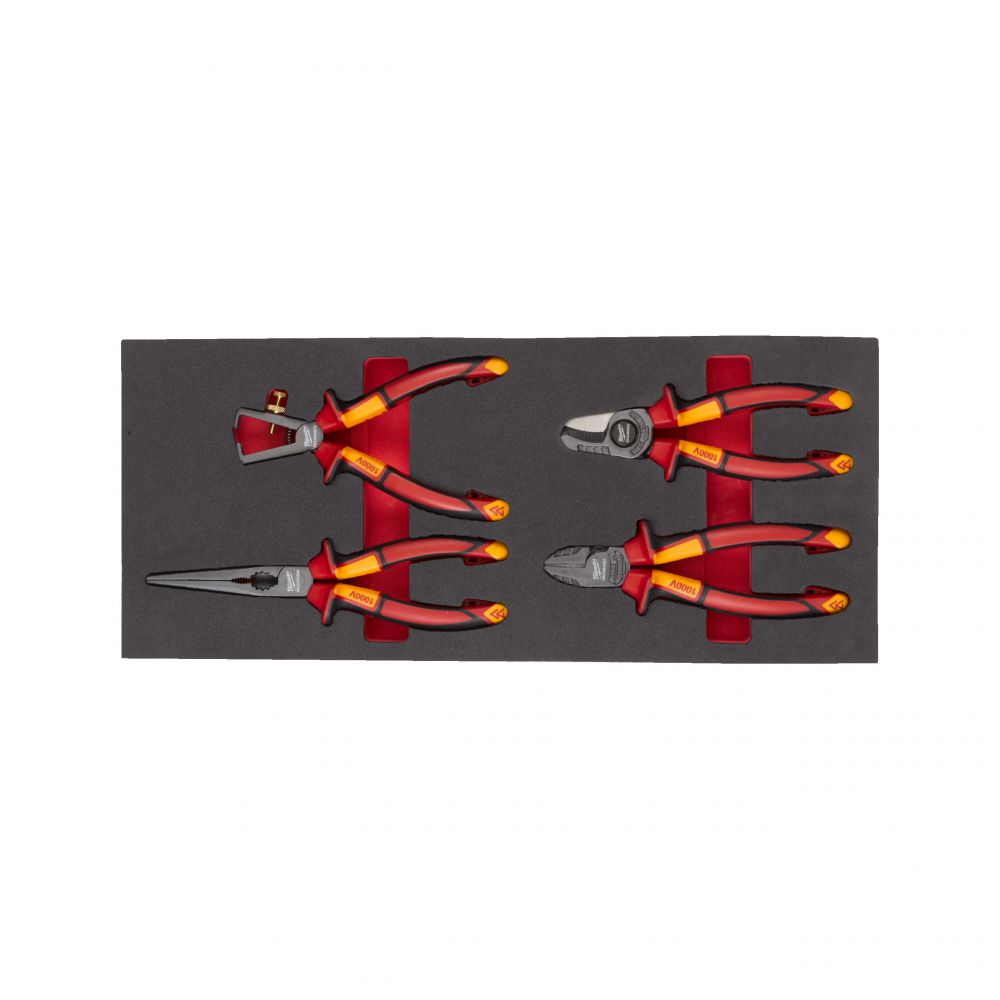 VDE Zangen Einlage 4-teilige Einlage für Werkstattwagen 78 cm